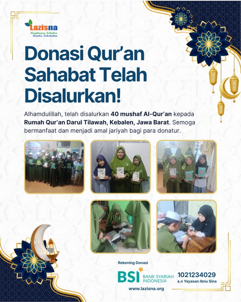 Penyaluran Sedekah Al Quran di Wilayah Kebalen, Kabupaten Bekasi